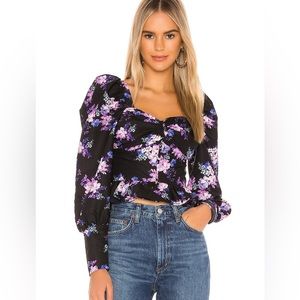 Lovers + friends tayla floral top